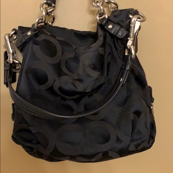 Coach Signature Sateen Shoulder Bag 💯Authentic - Picture 6 of 6